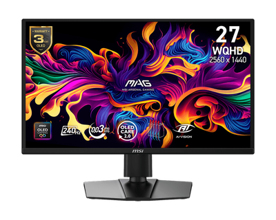 MSI MAG 272QP QD-OLED X24 26.5" WQHD 1440P 240Hz 0.03ms GTG Adaptive-Sync Gaming Monitor