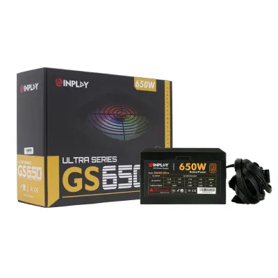 INPLAY GS650-ULTRA 650W 80 PLUS BRONZE RGB POWER SUPPLY