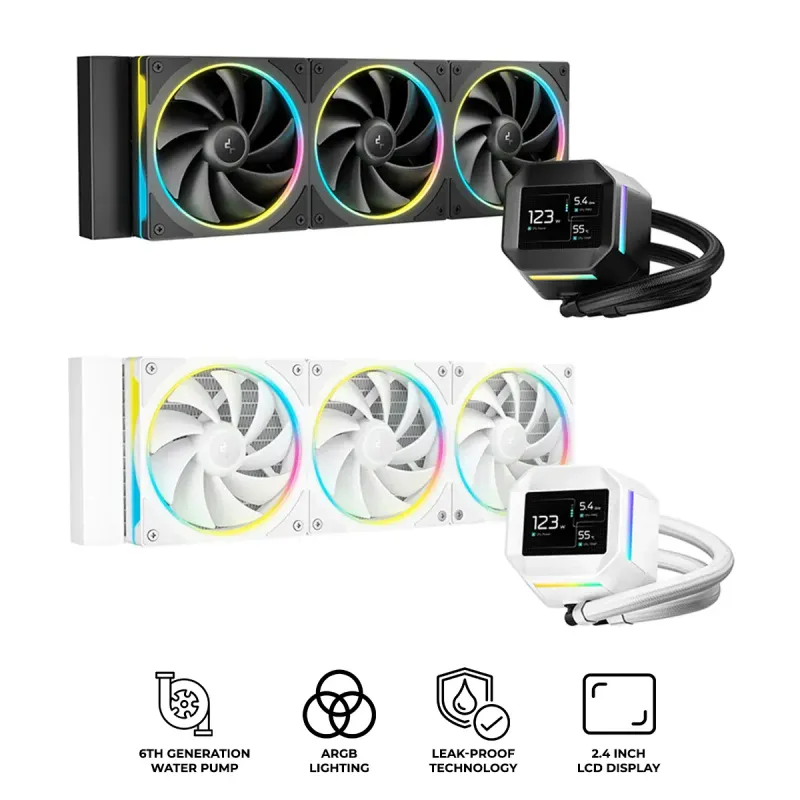 DeepCool LM360 360MM 2.4″ LCD ARGB AIO Liquid Cooler DeepCool LM360 360MM 2.4″ LCD ARGB AIO Liquid Cooler