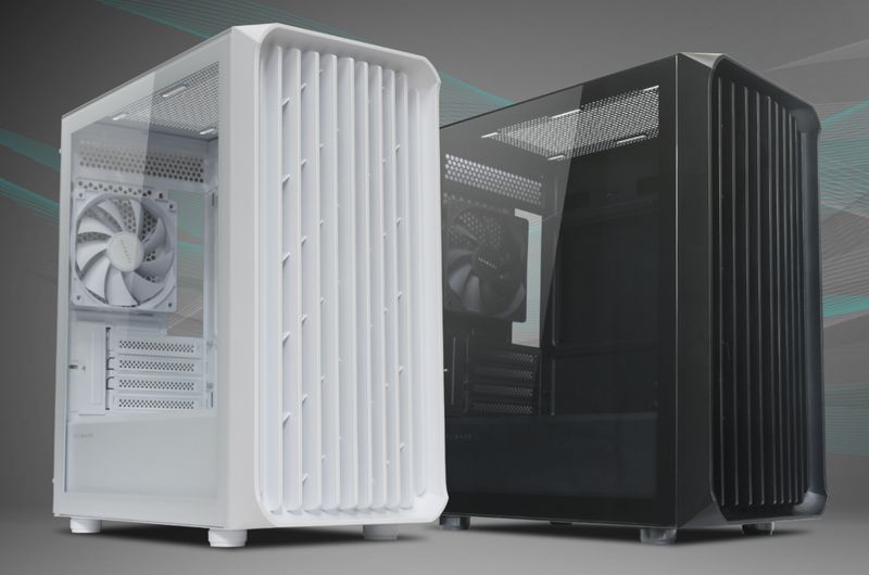 Tecware Flow MATX High Airflow TG Gaming Case ( Free 4x 120mm Fans )