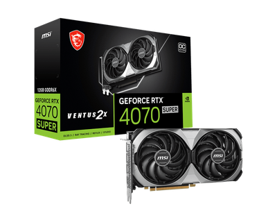 MSI GeForce RTX™ GeForce RTX™ 4070 SUPER 12G VENTUS 2X OC GDDR6X 192-bit HDMI 2.1