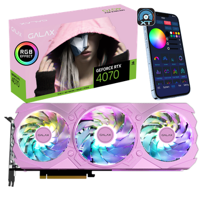 GALAX GeForce RTX™ 4070 EX Gamer Pink 1-Click OC 12GB 192-bit GDDR6X