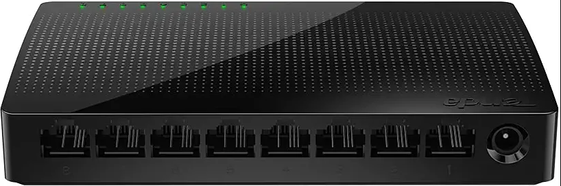 Tenda 8 Port Gigabit Ethernet Network Switch (SG108) | Ethernet Splitter | Plug and Play | Traffic Optimization | Unmanaged | Limited Lifetime Protection
