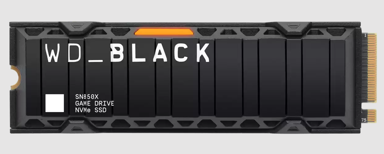 WD BLACK 1TB SN850X NVMe Internal Gaming SSD Solid State Drive with Heatsink - Works with Playstation 5, Gen4 PCIe, M.2 2280, (RW: 7,300/6,350 MB/s)