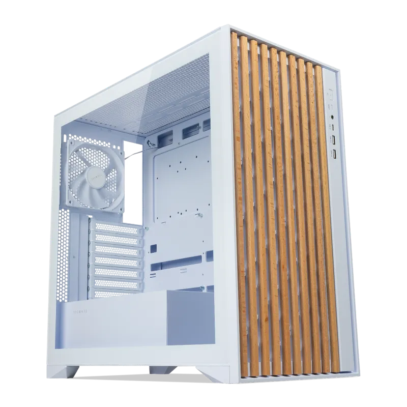 Tecware Timber High Airflow Wood ATX TG Gaming Case ( Free 4x 120mm Fans )