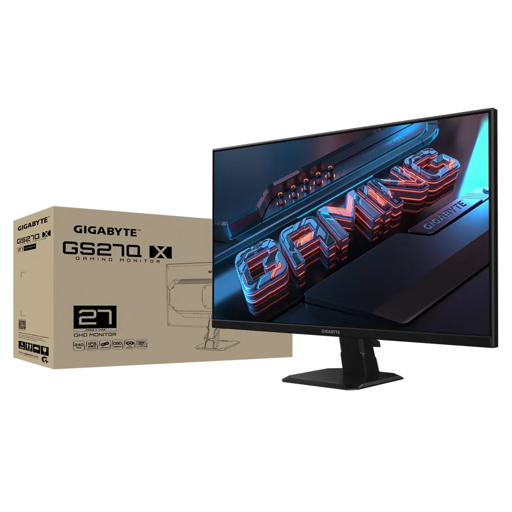 Gigabyte GS27Q X 27" QHD 1440P (2560x1440) IPS 240Hz 1ms Gaming Monitor