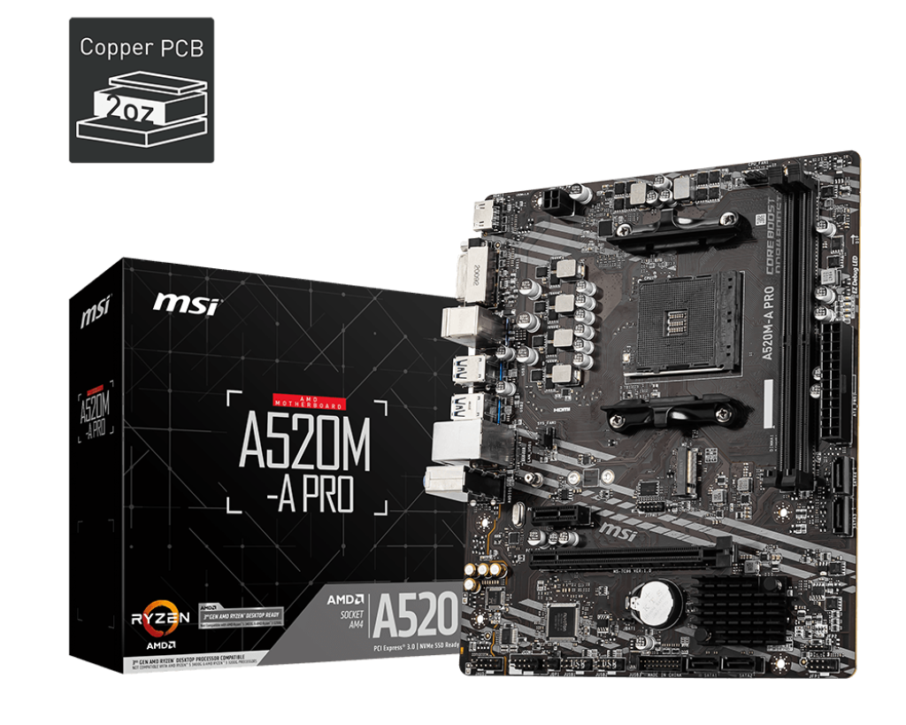 MSI A520M-A-PRO Motherboard