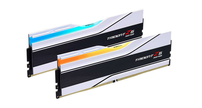 G.Skill Trident Z5 Neo RGB 64GB (2x32GB) 6000MHz CL30-36-36-96 1.40V AMD EXPO DDR5 WHITE Memory Kit
