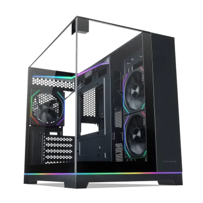 Tecware VX Prism Triple TG MATX Gaming Case ( Free 3x 120mm ARGB Fans )