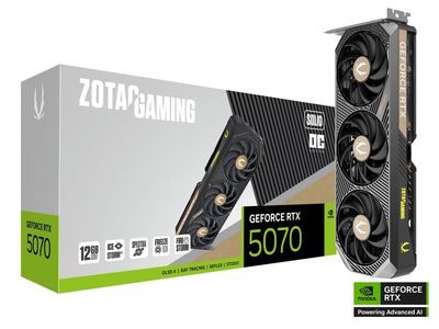 ZOTAC GAMING GeForce RTX 5070 SOLID OC 12GB GDDR7 192bit Video Card