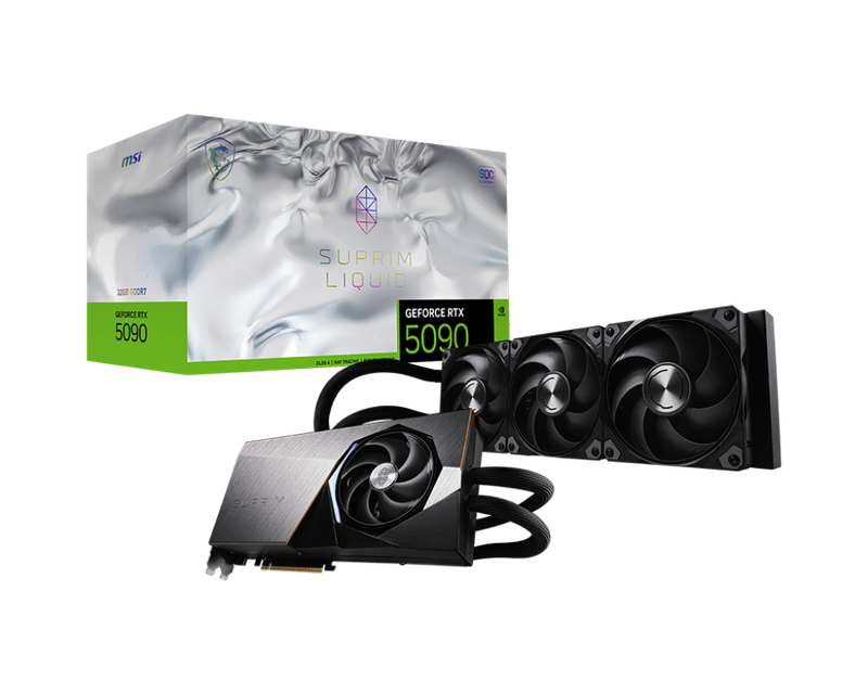 MSI GeForce RTX™ 5090 32GB SUPRIM LIQUID SOC GDDR7 512-bit Video Card