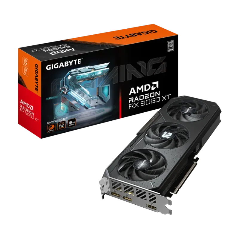 GIGABYTE AMD RADEON™ RX 9060 XT GAMING OC GDDR6 128 bit Video Card GIGABYTE AMD RADEON™ RX 9060 XT GAMING OC GDDR6 128 bit Video Card