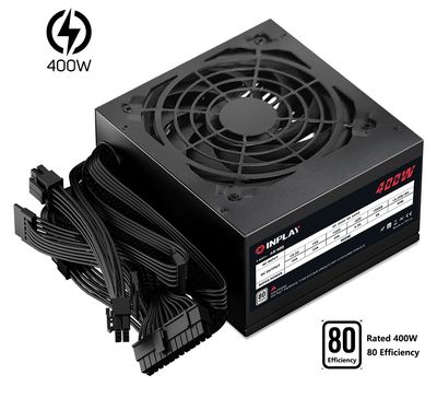INPLAY AK400 ATX GENERIC POWER SUPPLY RATED 400W 80+