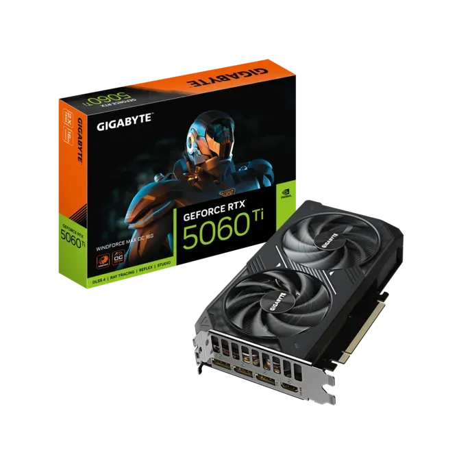 Gigabyte GeForce RTX™ 5060 Ti WINDFORCE MAX OC 16G GDDR7 128-bit Video Card