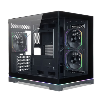 Tecware VXN Glow M Dual Chamber MATX TG Case ( Free 3x 120mm ARGB Fans )