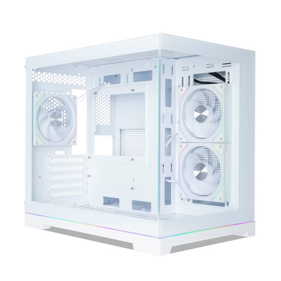 Tecware VXN Glow M Dual Chamber MATX TG Case ( Free 3x 120mm ARGB Fans )