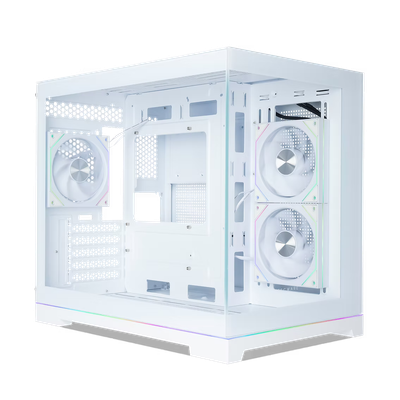 Tecware VXN Glow M Dual Chamber MATX TG Case ( Free 3x 120mm ARGB Fans )