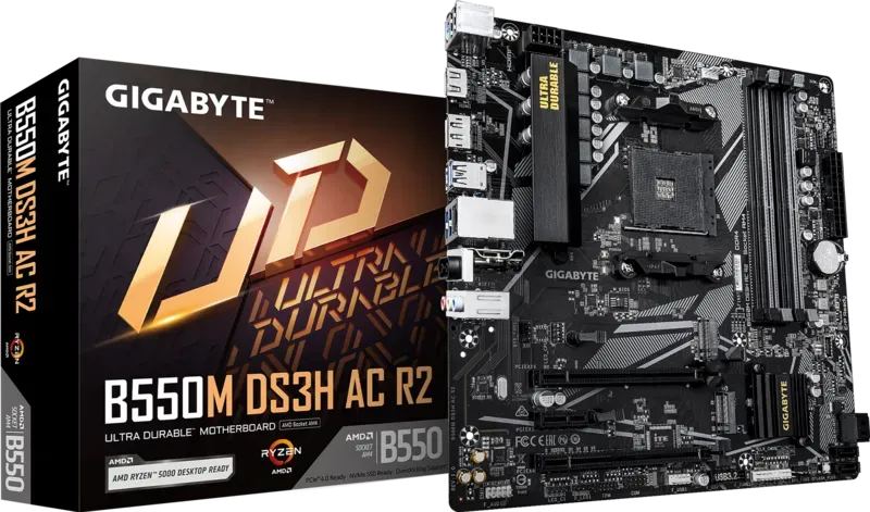 GIGABYTE B550M DS3H AC R2 WIFI Motherboard