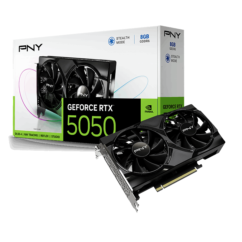 PNY GeForce RTX™ 5050 VERTO DUAL FAN 8G 128-bit Video Card