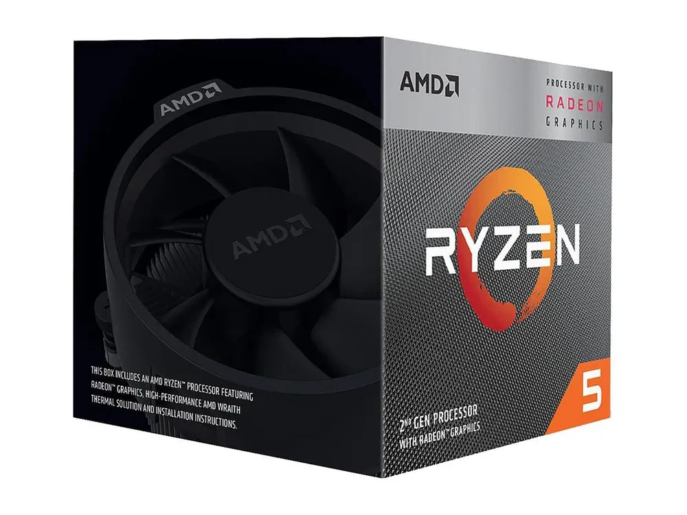 AMD RYZEN 5 3400G 4-Core 3.7 GHz (4.2 GHz Max Boost) Processor - TRAY TYPE