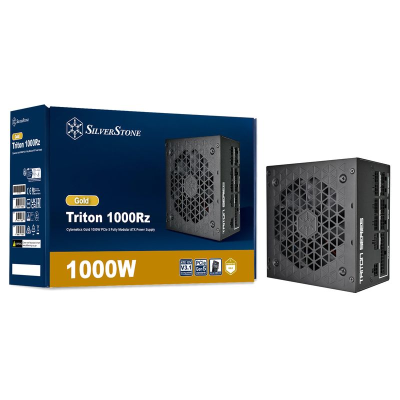 SILVERSTONE CYBERNETICS GOLD 1000W PCIE 5 FULLY MODULAR ATX POWER SUPPLY