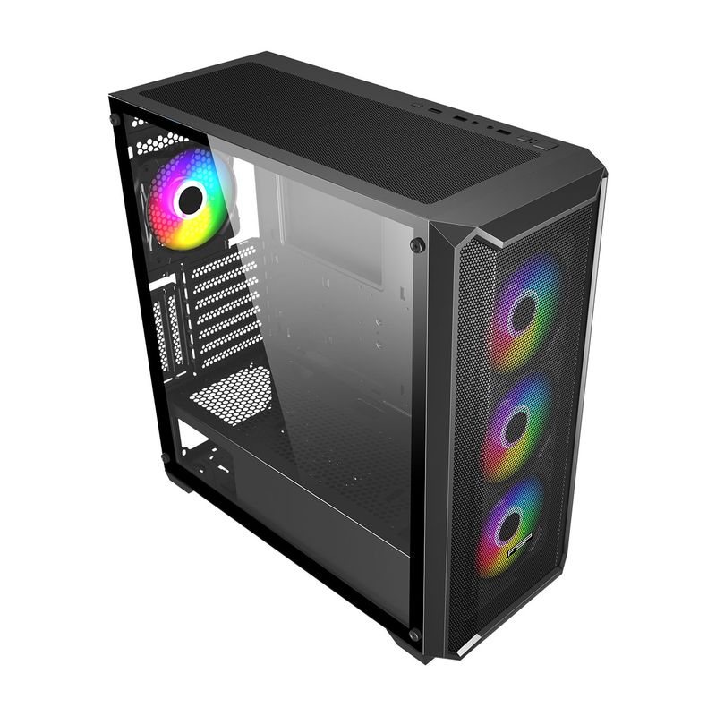 FSP CMT591A ATX TG Case (Free 4x 140mm RGB Fans)