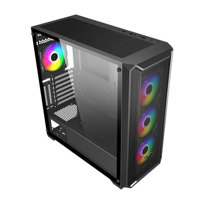 FSP CMT591A ATX TG Case (Free 4x 140mm RGB Fans)