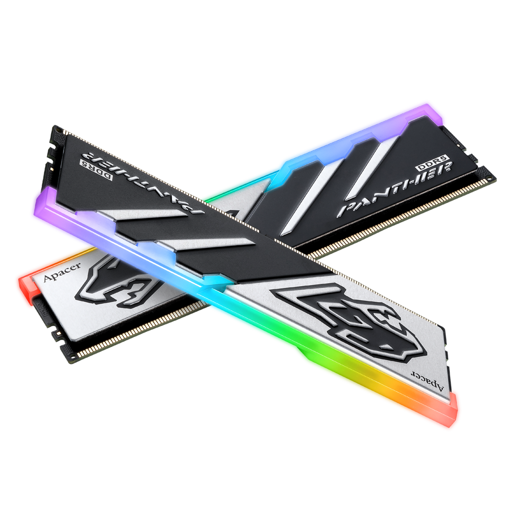 APACER PANTHER RGB DDR5 6000 CL38 16GB 2x8GB Kit Black Desktop Memory