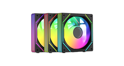 Ocypus Gamma F12 UNI ARGB REVERSE BLADE 3 IN 1 120mm ARGB PWM Infinite Mirror Triple Pack Fan
