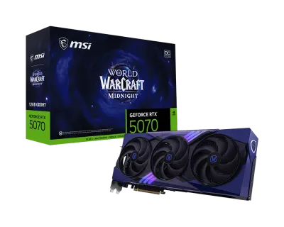 MSI GeForce RTX™ 5070 12G World of Warcraft® MIDNIGHT VOID EDITION OC 12GB GDDR7 192bit Video Card