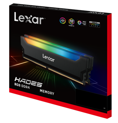 Lexar Hades RGB 16GB (2 x 8GB) DDR4 3600MHz CL19 GAMING MEMORY Kit