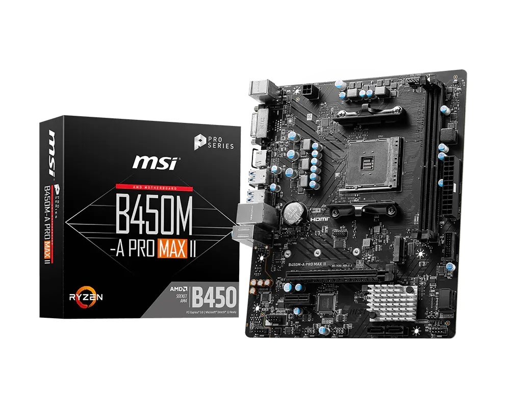 MSI B450M-A PRO MAX II Motherboard