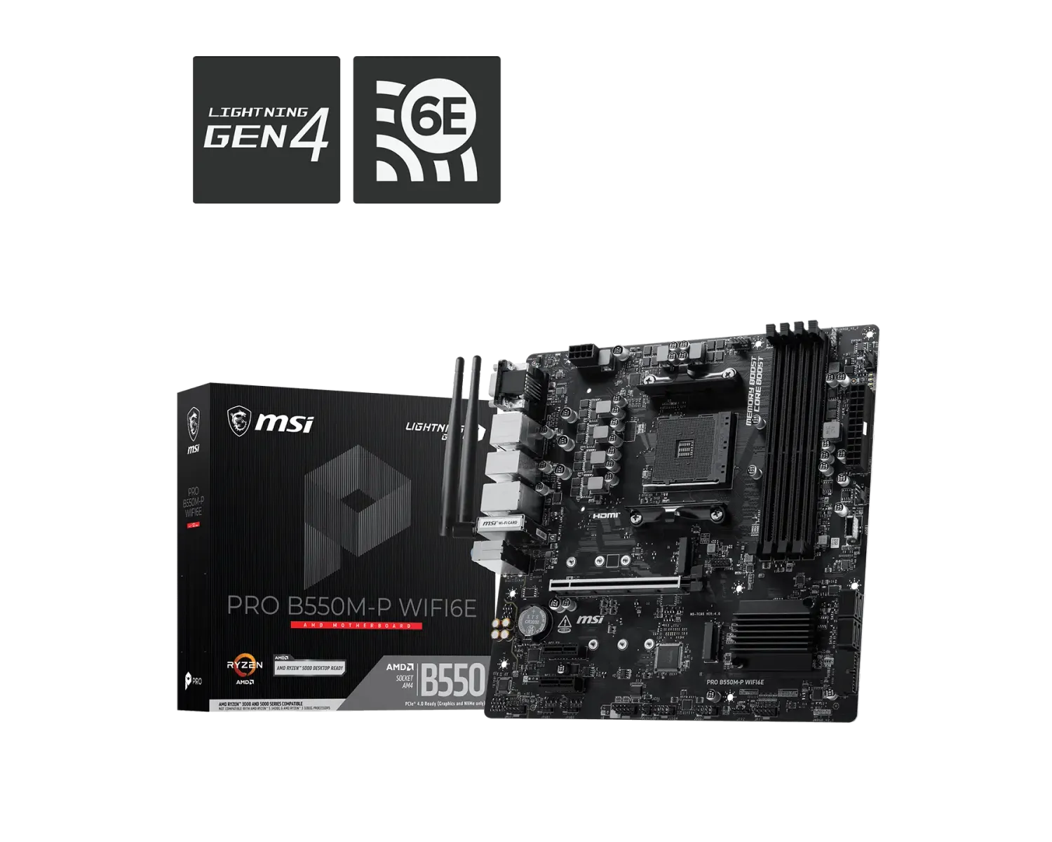 MSI PRO B550M-P WIFI6E Motherboard