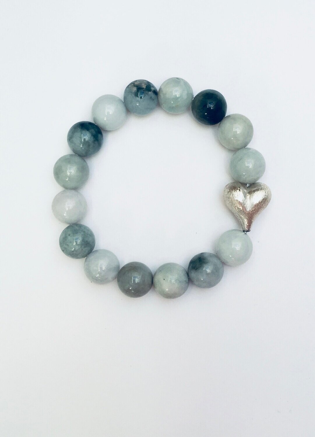 Elastisches Armband Jade multi grün