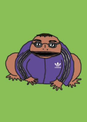Angry Duck Character Postcard Tanned Toad