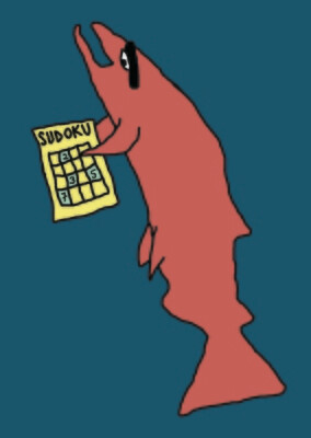 Angry Duck Character Postcard Polite Salmon