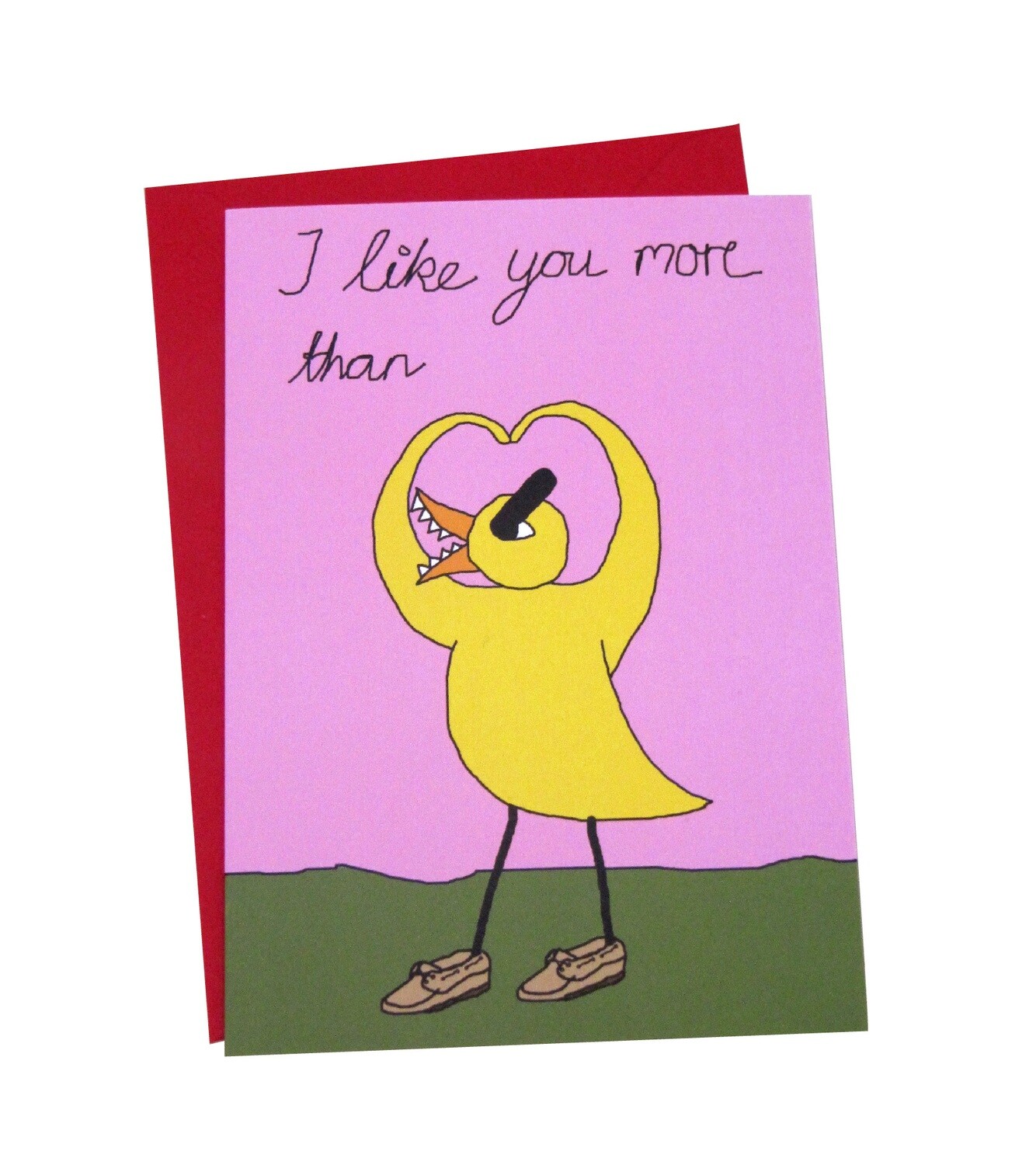 Angry Duck Personalisable Greeting Card