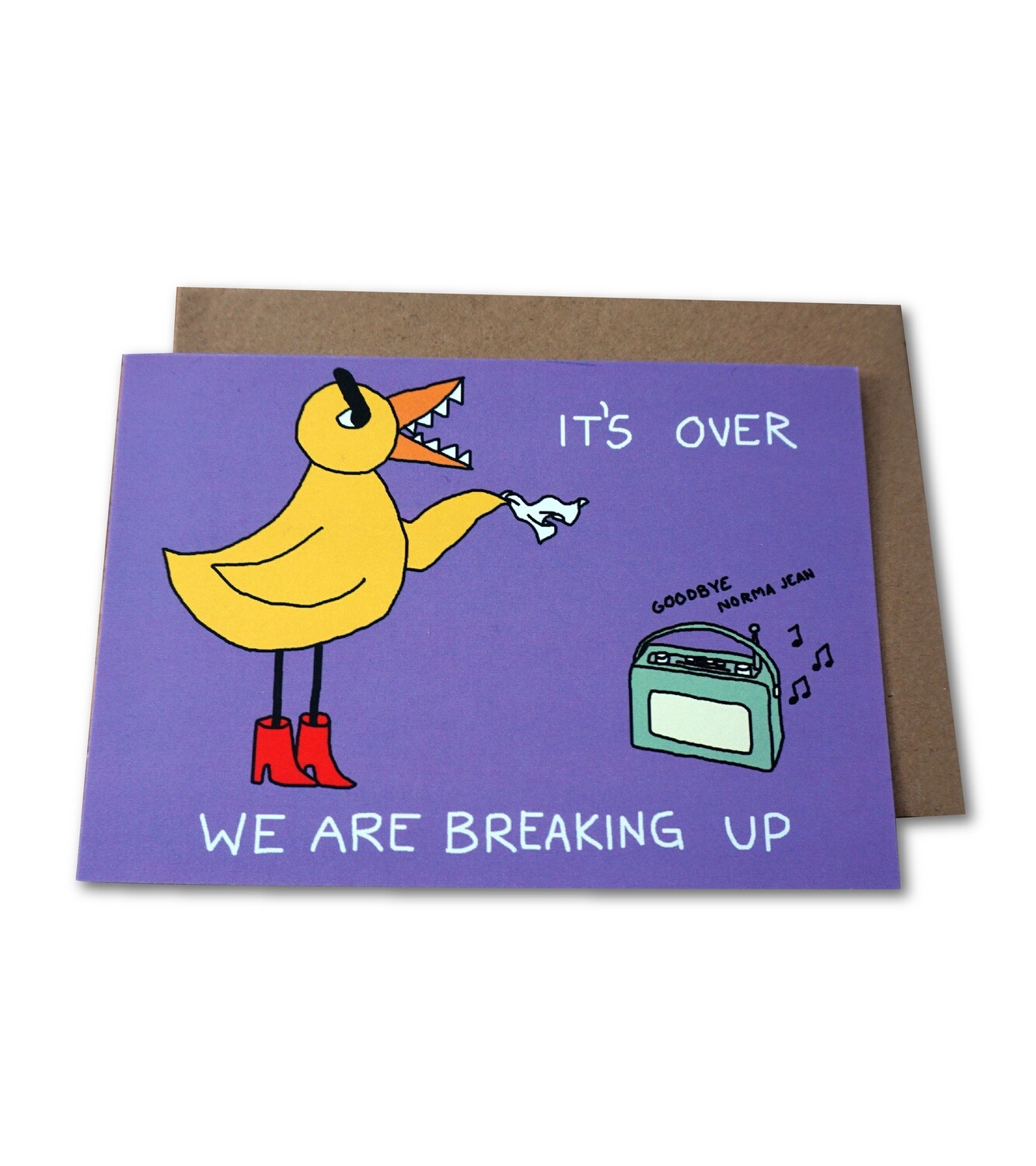 Angry Duck Breakup Greeting Card