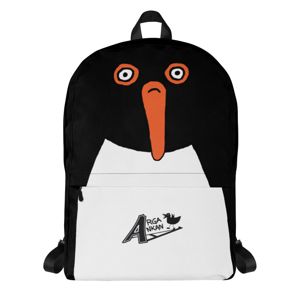 Angry Duck Lardy Oystercatcher Face Backpack