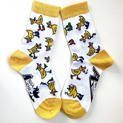 Angry Duck All Over Ducks Bamboo Socks