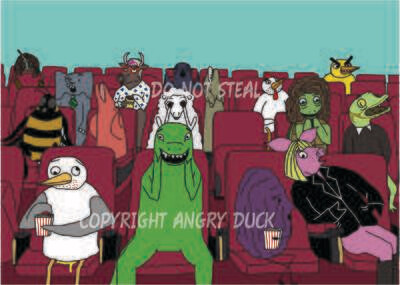 Angry Duck Cinema Print