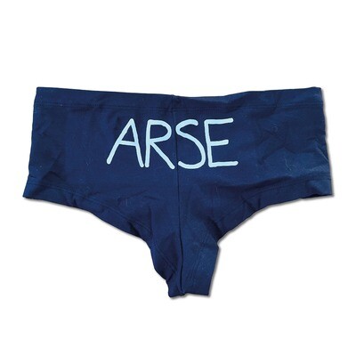 Angry Duck ARSE Short Briefs Undies Navy