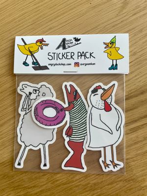 Angry Duck Sticker Pack