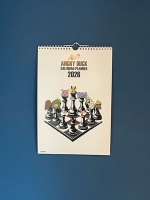Angry Duck 2026 Wall Calendar Planner