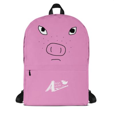 Angry Duck Wigpig Pink Backpack