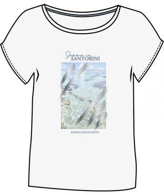 E2 26-041 T-shirt Santorini