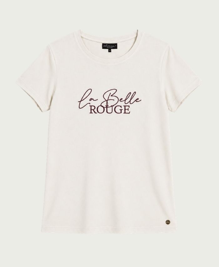 E4 26-021 T-shirt Belle, Size: S, Color: Off White