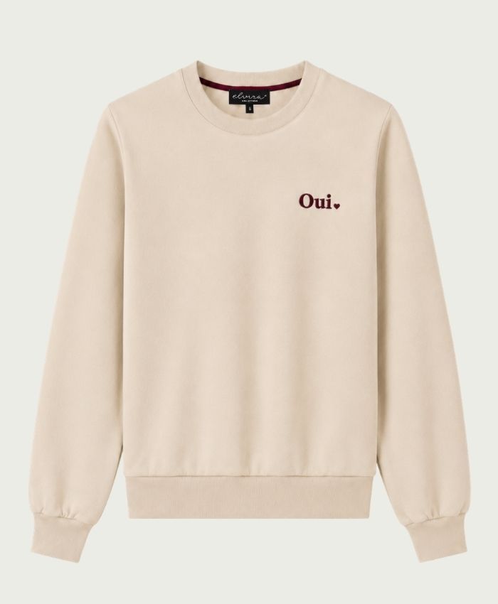 E4 26-037 Sweater Oui, Size: S, Color: Off White