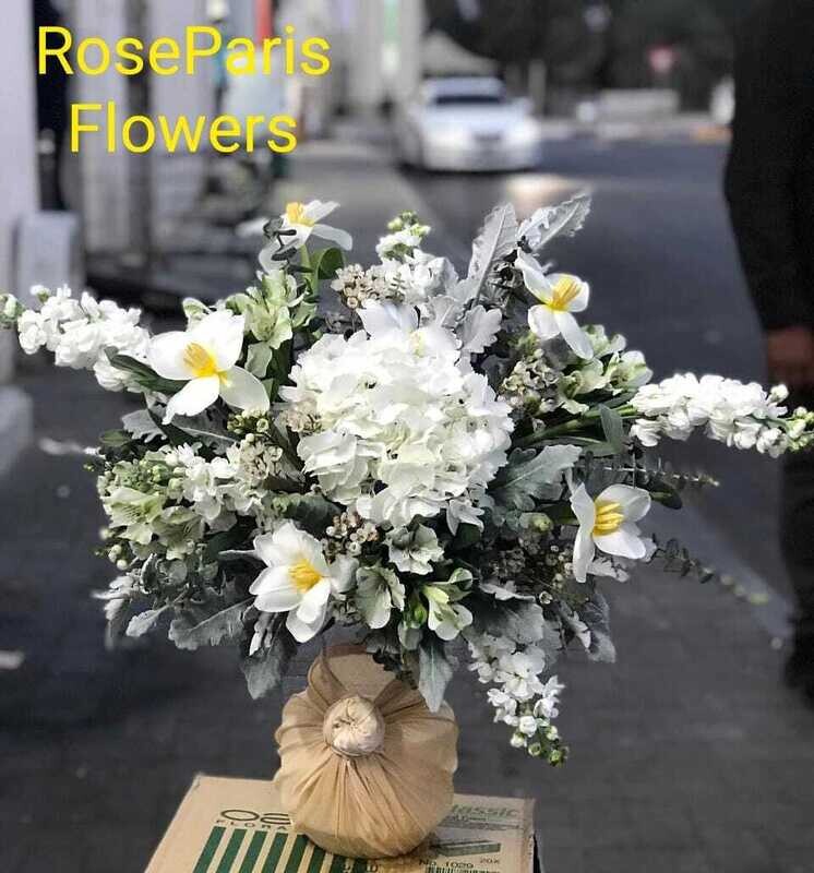 White Combination Of Flower Bouquet