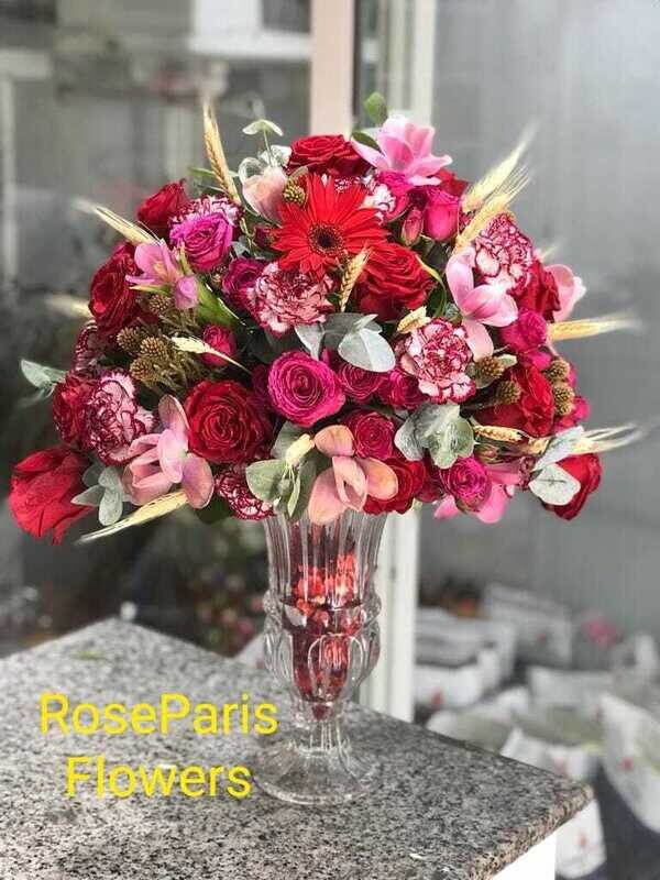 Special Gerbera And Carnation In Vase
